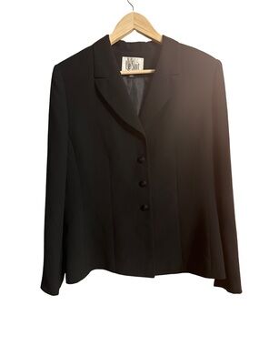 Le Suit Black Women's Classic Notch Blazer